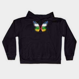 Central African Flag  Butterfly - Gift for Central African From Central African Republic Kids Hoodie